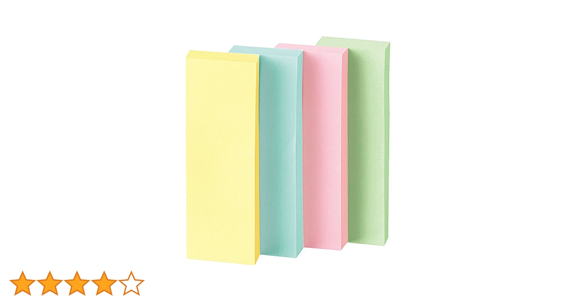 Amazon.co.jp: コクヨ 付箋 75mm×25mm 100枚×20本入 4色ミックス